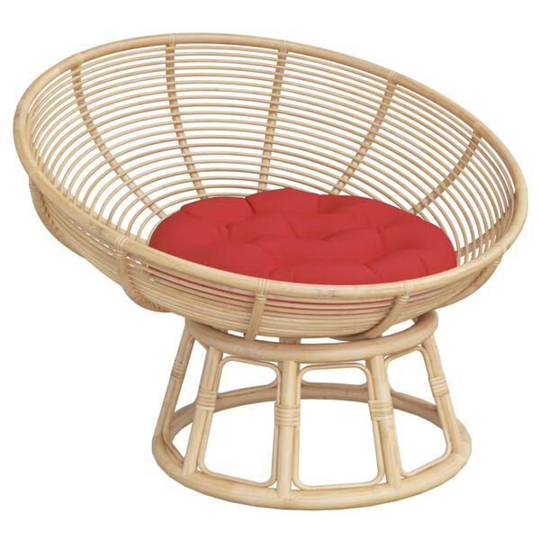 vidaXL Okr&uacute;hly vank&uacute;&scaron; červen&yacute; &Oslash; 60 x 11 cm oxfordsk&aacute; l&aacute;tka