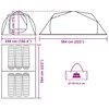 vidaXL Rodinný stan tunelový 6 osôb modrý vodeodolný