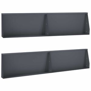 vidaXL Oporn&yacute; m&uacute;r 4 ks 100 x 12 x 30 cm Oceľ Antracitov&aacute;