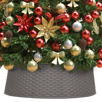 vidaXL Spodný kryt na vianočný stromček hnedý Ø 54x19,5 cm