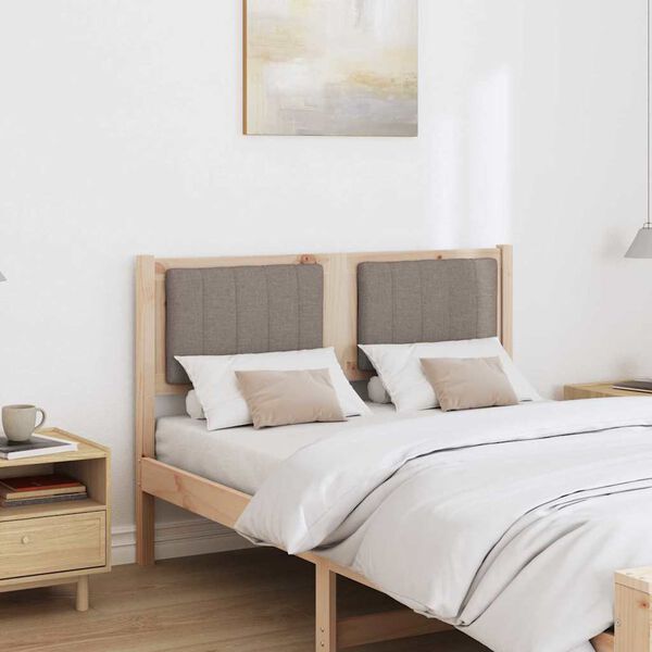 vidaXL Čal&uacute;nen&eacute; čelo postele Hned&aacute; 120 cm Mas&iacute;vne borovicov&eacute; drevo