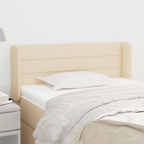 vidaXL Čelo postele so z&aacute;hybmi kr&eacute;mov&yacute; 83x16x78/88 cm l&aacute;tka