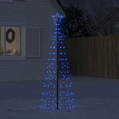 vidaXL Svetlo na vianočný stromček s hrotmi 220 LED modré 180 cm