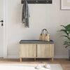 vidaXL Predsieňov&aacute; lavica s vank&uacute;&scaron;om Sonoma dub 80 x 38 x 46 cm