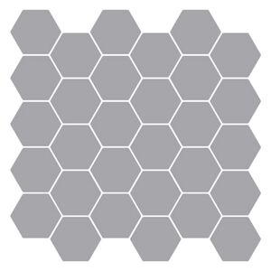 vidaXL Hexag&oacute;nov&aacute; dlažba 50 pcs Siv&aacute; 30 x 30 cm Polyuret&aacute;n a PET
