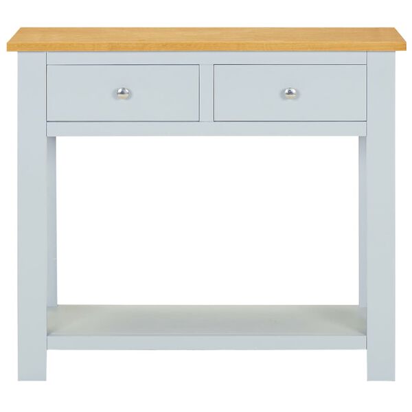 vidaXL Konzolov&yacute; stol&iacute;k 83x30x73 cm, dubov&yacute; mas&iacute;v