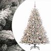 vidaXL Umel&yacute; vianočn&yacute; stromček s vianočn&yacute;mi guľami 180 cm 300 LED