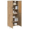 vidaXL Highboard Remeseln&yacute; dub 69,5 x 34 x 180 cm Kompozitn&eacute; drevo