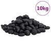 vidaXL Le&scaron;ten&eacute; kamienky 10 kg čierne 2-5 cm