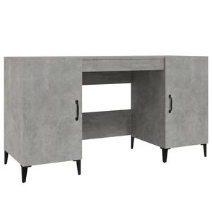 vidaXL St&ocirc;l bet&oacute;novo siv&yacute; 140x50x75 cm spracovan&eacute; drevo