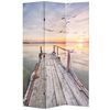 vidaXL Skladac&iacute; parav&aacute;n 120x170 cm, potlač s jazerom