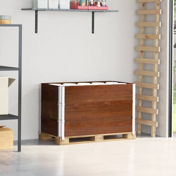 vidaXL Paletov&eacute; ohr&aacute;dky 3 ks hned&eacute; 100x50 cm borovicov&yacute; mas&iacute;v