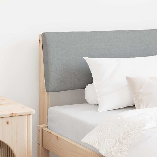 vidaXL Čalúnené čelo postele Svetlosivá 100 cm