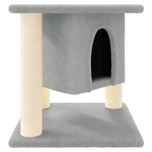 vidaXL &Scaron;krabadlo pre mačky so sisalov&yacute;mi stĺpikmi bledosiv&eacute; 37 cm