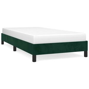 vidaXL Posteľ bez matraca tmavozelen&yacute; 80x200 cm zamat