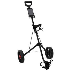 vidaXL Golfov&yacute; voz&iacute;k Čierna 66 x 65 x 112 cm Železo