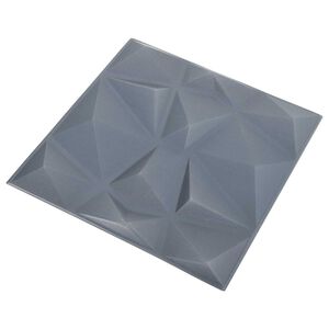vidaXL N&aacute;stenn&eacute; panely 12 ks 50 x 50 cm Diamond &Scaron;ed&yacute; XPS Pena