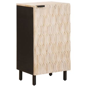 vidaXL Serv&iacute;rovacia skriňa Biele um&yacute;vanie dokončenie 40 x 33 x 75 cm