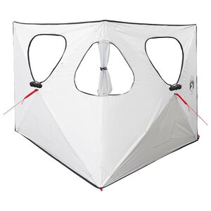 vidaXL Poľovn&iacute;cky stan Biela s blackoutom 145 x 145 x 150 cm
