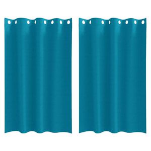 vidaXL Z&aacute;clony na zatemnenie s kr&uacute;žkami 2 pcs Tyrkysov&aacute; 175 x 140 cm