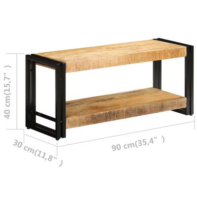 vidaXL TV stolík z mangového dreva 90x30x40 cm