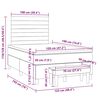 vidaXL Boxspring posteľ s matracom bledosiv&aacute; 120x190 cm l&aacute;tka