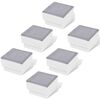 vidaXL Podlahov&eacute; LED svetl&aacute; 12 ks, 100x100x68 mm