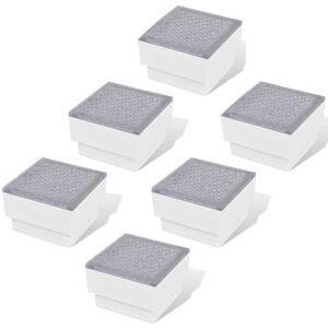 vidaXL Podlahov&eacute; LED svetl&aacute; 12 ks, 100x100x68 mm