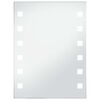 vidaXL K&uacute;peľňov&eacute; n&aacute;stenn&eacute; zrkadlo s LED osvetlen&iacute;m 60x80 cm