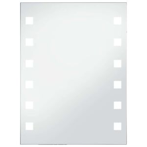 vidaXL K&uacute;peľňov&eacute; n&aacute;stenn&eacute; zrkadlo s LED osvetlen&iacute;m 60x80 cm