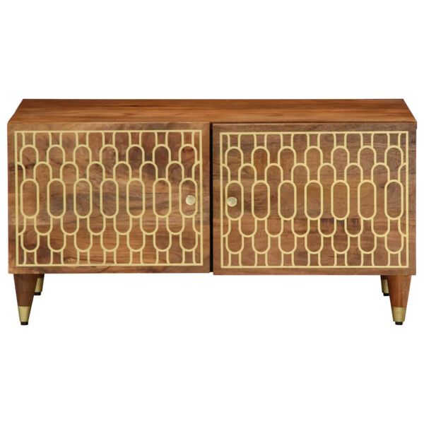 vidaXL Konferenčný stolík 80x50x40 cm, mangový masív