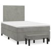 vidaXL Boxspring posteľ s matracom bledosiv&aacute; 120x190 cm zamat