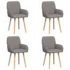 vidaXL Jed&aacute;lensk&eacute; stoličky 4 pcs L&aacute;tka Sivohned&aacute; 56,5 x 50 x 87,5 cm