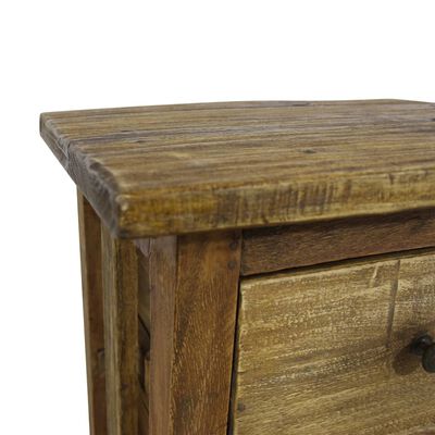 vidaXL Nočný stolík, masívne recyklované drevo, 40x30x51 cm