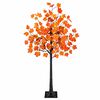 vidaXL LED javorov&yacute; vianočn&yacute; stromček Hned&aacute; 120 cm Plast 48 LED