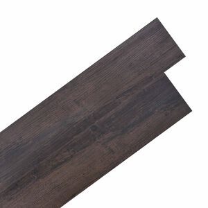 vidaXL Samolepiace PVC podlahov&eacute; dosky Tmavohned&aacute; 30,5 x 61 cm 28 ks