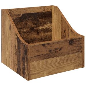 vidaXL Box na LP platne Star&eacute; drevo 37 x 33 x 32 cm Kompozitn&eacute; drevo