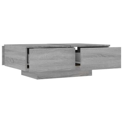 vidaXL Konferenčný stolík sivý dub sonoma 90x60x31 cm spracované drevo