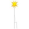 vidaXL Vianočn&eacute; svetlo so zemn&yacute;m hrotom LED skladacie žlt&eacute; 57 cm