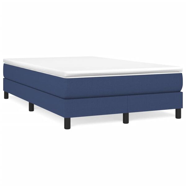 vidaXL Boxspring posteľ s matracom modr&aacute; 120x190 cm l&aacute;tka