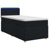 vidaXL Posteľ boxspring s matracom Čierna 80 x 200 cm L&aacute;tka