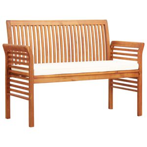 vidaXL 2-miestna z&aacute;hradn&aacute; lavica s vank&uacute;&scaron;mi 120 cm ak&aacute;ciov&yacute; mas&iacute;v