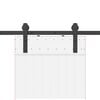vidaXL Kovanie na posuvné dvere čierne 183 cm oceľové