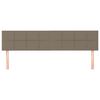 vidaXL Čelá postele 2 ks sivohnedý 80x5x78/88 cm látka