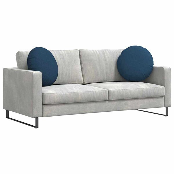 vidaXL Vank&uacute;&scaron;e na sedenie 2 pcs Modr&aacute; &Oslash;50 x 19 cm l&aacute;tka