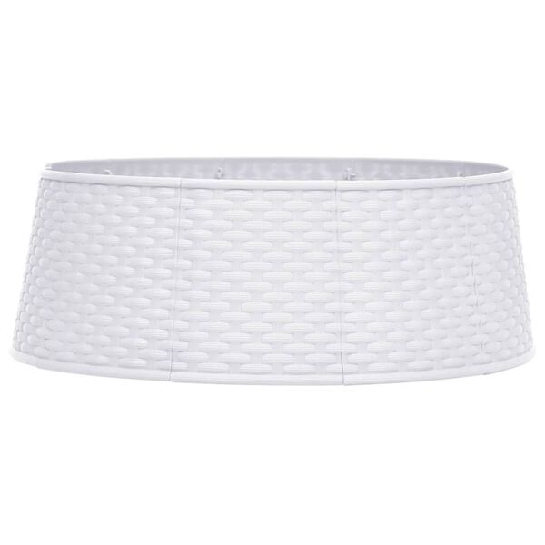 vidaXL Spodn&yacute; kryt na vianočn&yacute; stromček biely &Oslash; 54x19,5 cm