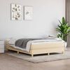 vidaXL Boxspring posteľ s matracom kr&eacute;mov&yacute; 140x190 cm l&aacute;tka