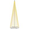 vidaXL LED vianočn&yacute; stromček 485 cm 1632 LED Tepl&aacute; biela Železo Čierna