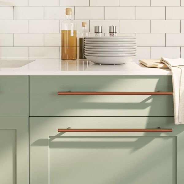 vidaXL Rukoväte na skrinku 10 ks bronzové 320 mm nehrdzavejúca oceľ