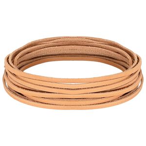 vidaXL Kožen&yacute; remienok Svetlohned&aacute; 200 x 0,3 cm Koža